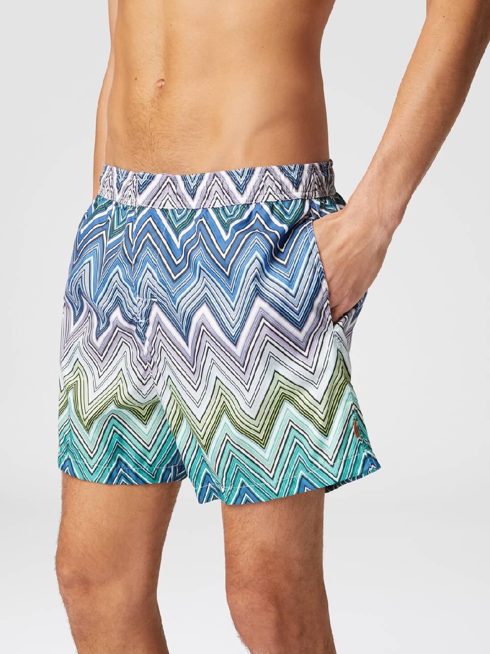 M Missoni Boxer mare con stampa macro zig zag Hotsell