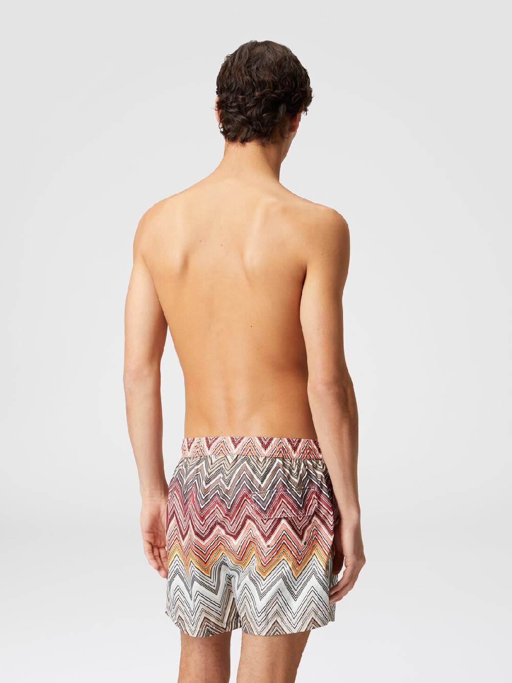 M Missoni Boxer mare con stampa macro zig zag Vendita Economica