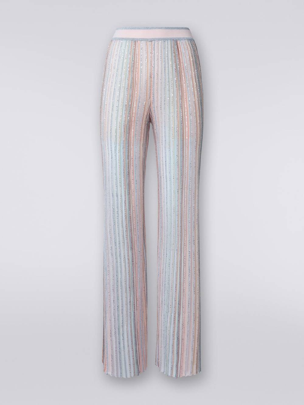 M Missoni Pantaloni in maglia a righe verticali con paillettes I Più Venduti
