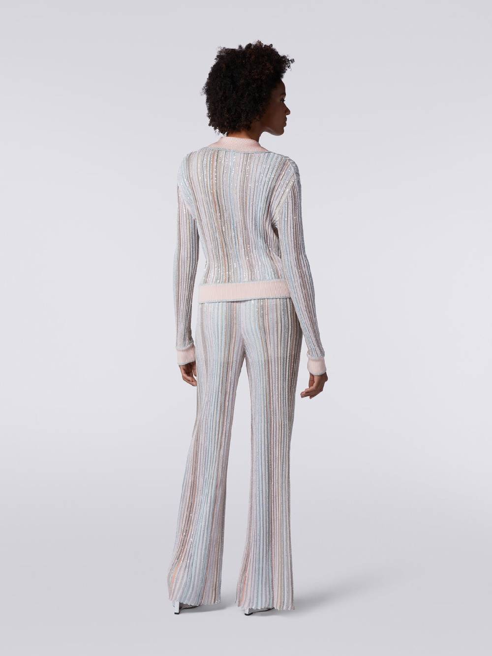 M Missoni Pantaloni in maglia a righe verticali con paillettes I Più Venduti