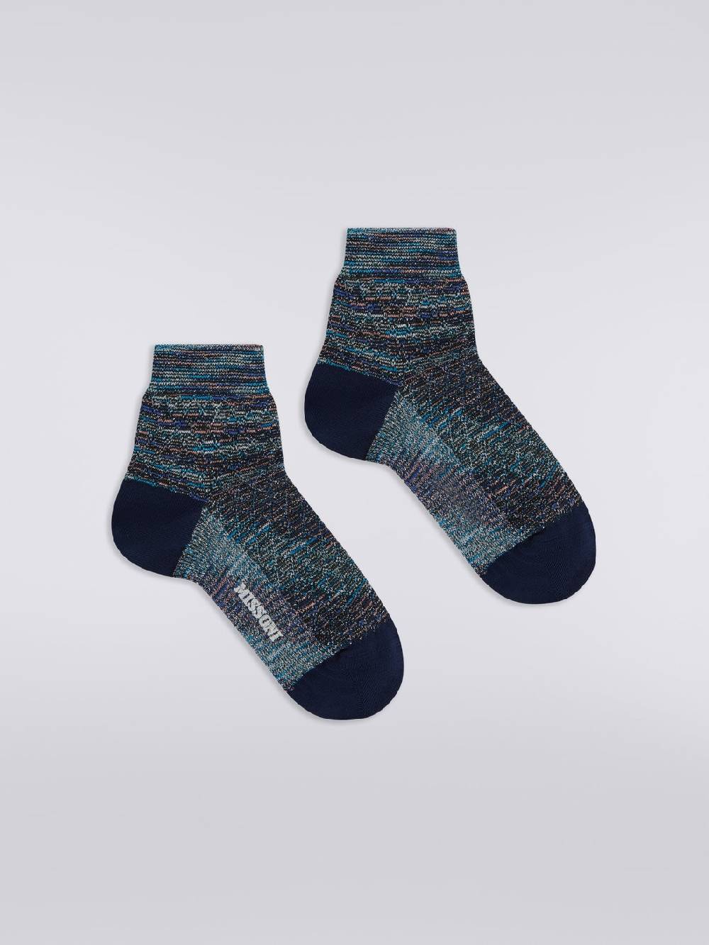 M Missoni Calze corte in misto cotone con lurex Promozione