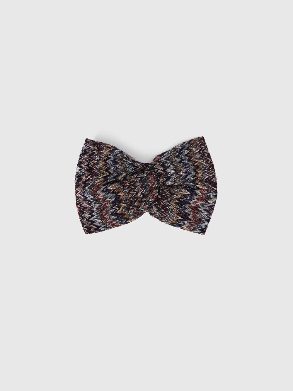 M Missoni Fascia in viscosa chevron con lurex Pezzi Unici