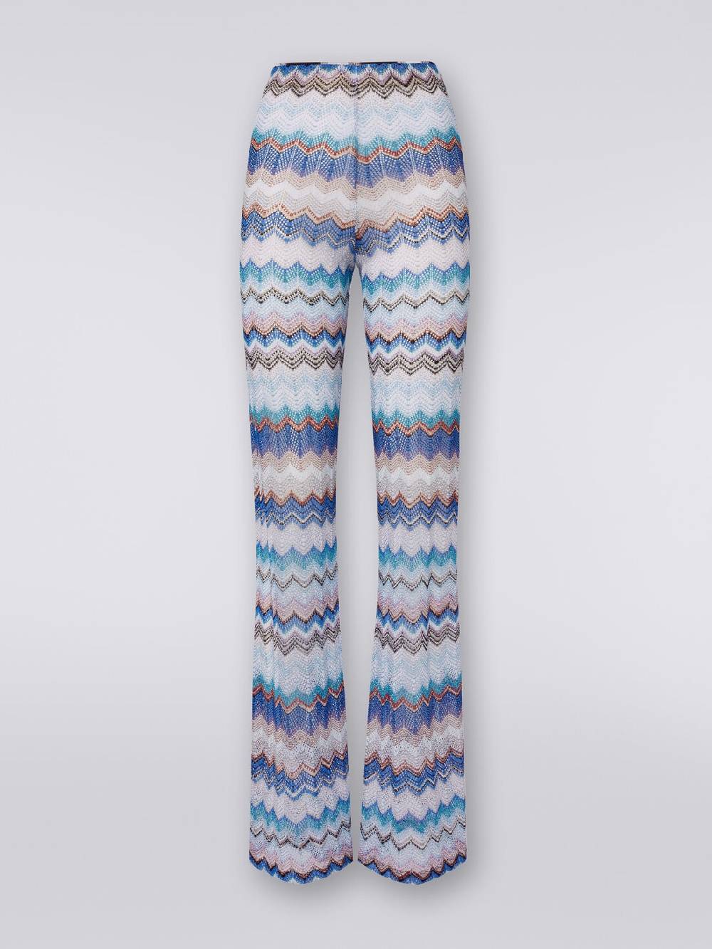 M Missoni Pantaloni copricostume in crochet zig zag con lurex Qualità Garantita