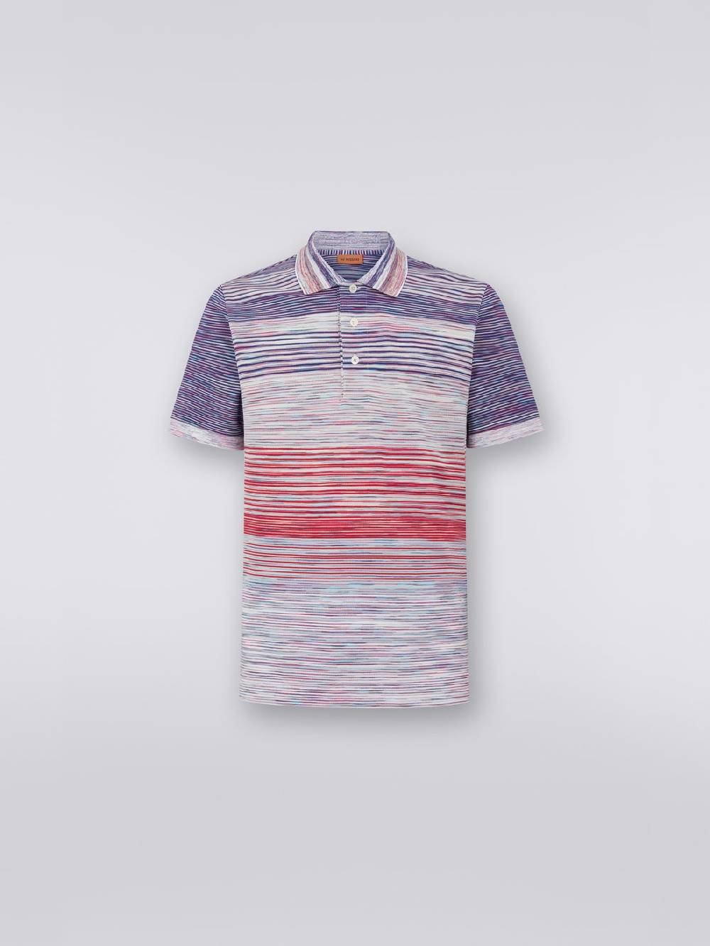 M Missoni Polo in piquet di cotone fiammato Prezzo Ridotto