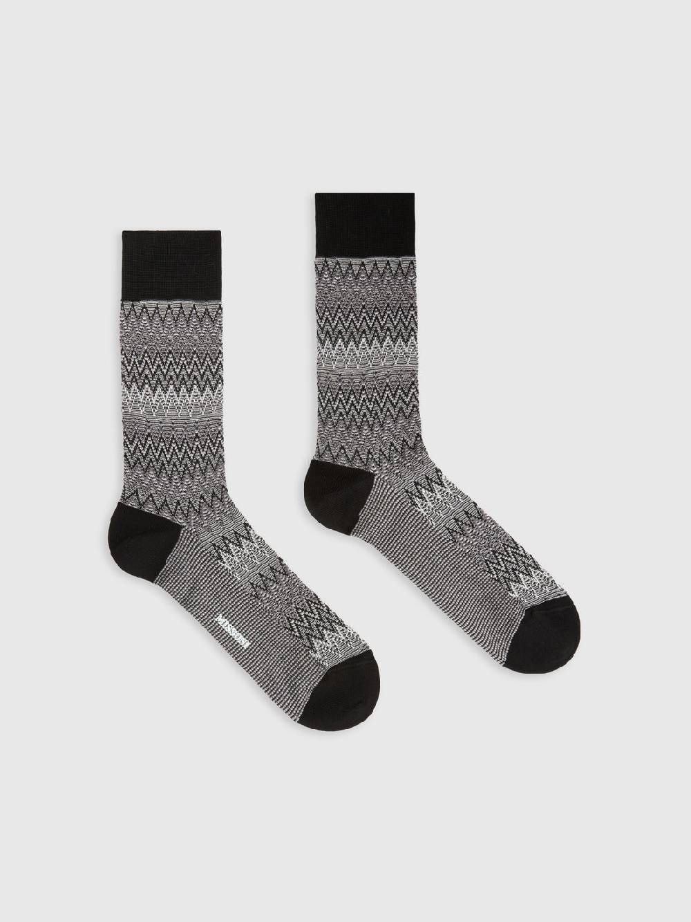 M Missoni Calzini corti in misto cotone chevron Outlet