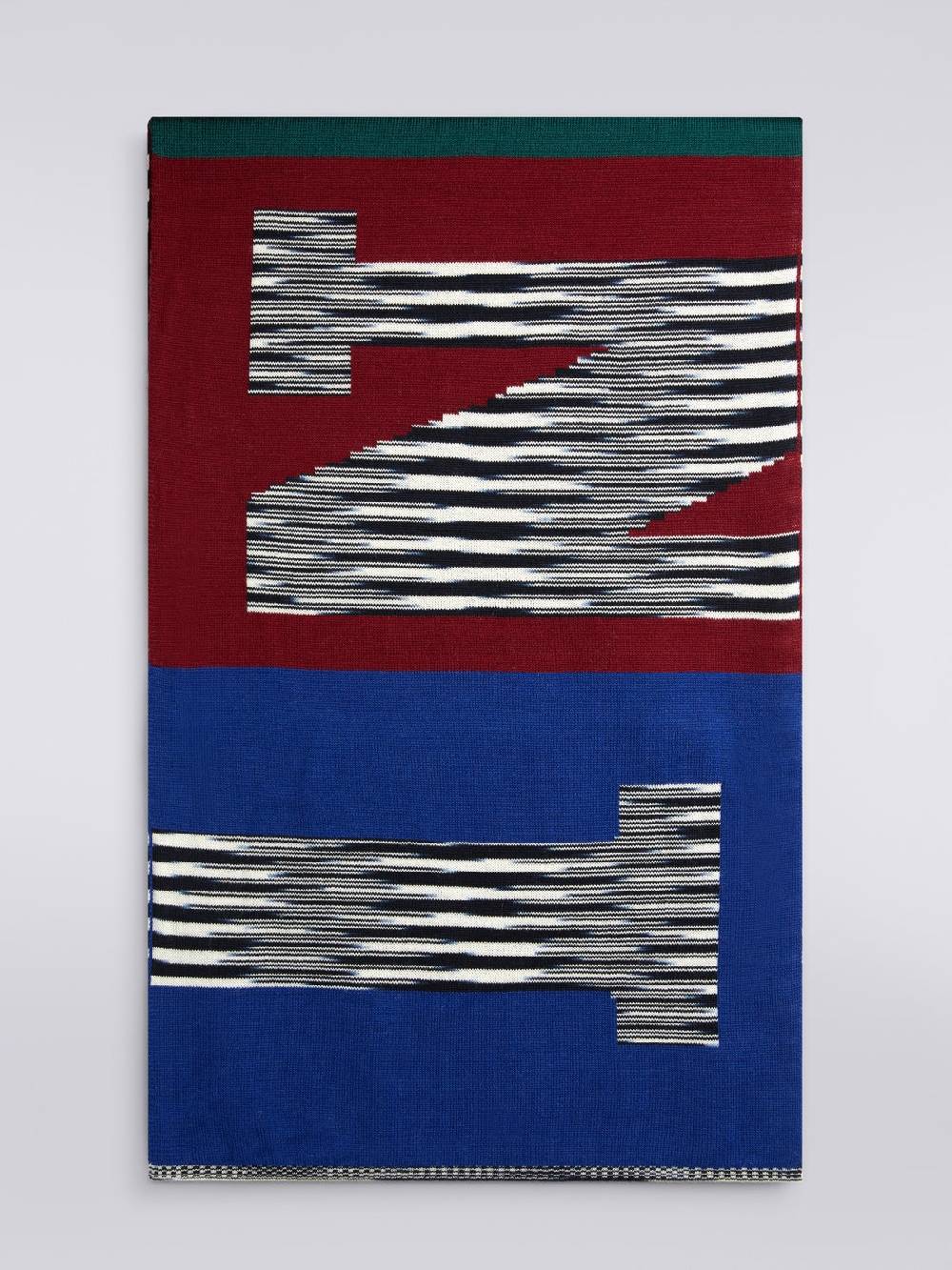 M Missoni Sciarpa di lana con lettering logo Hotsell