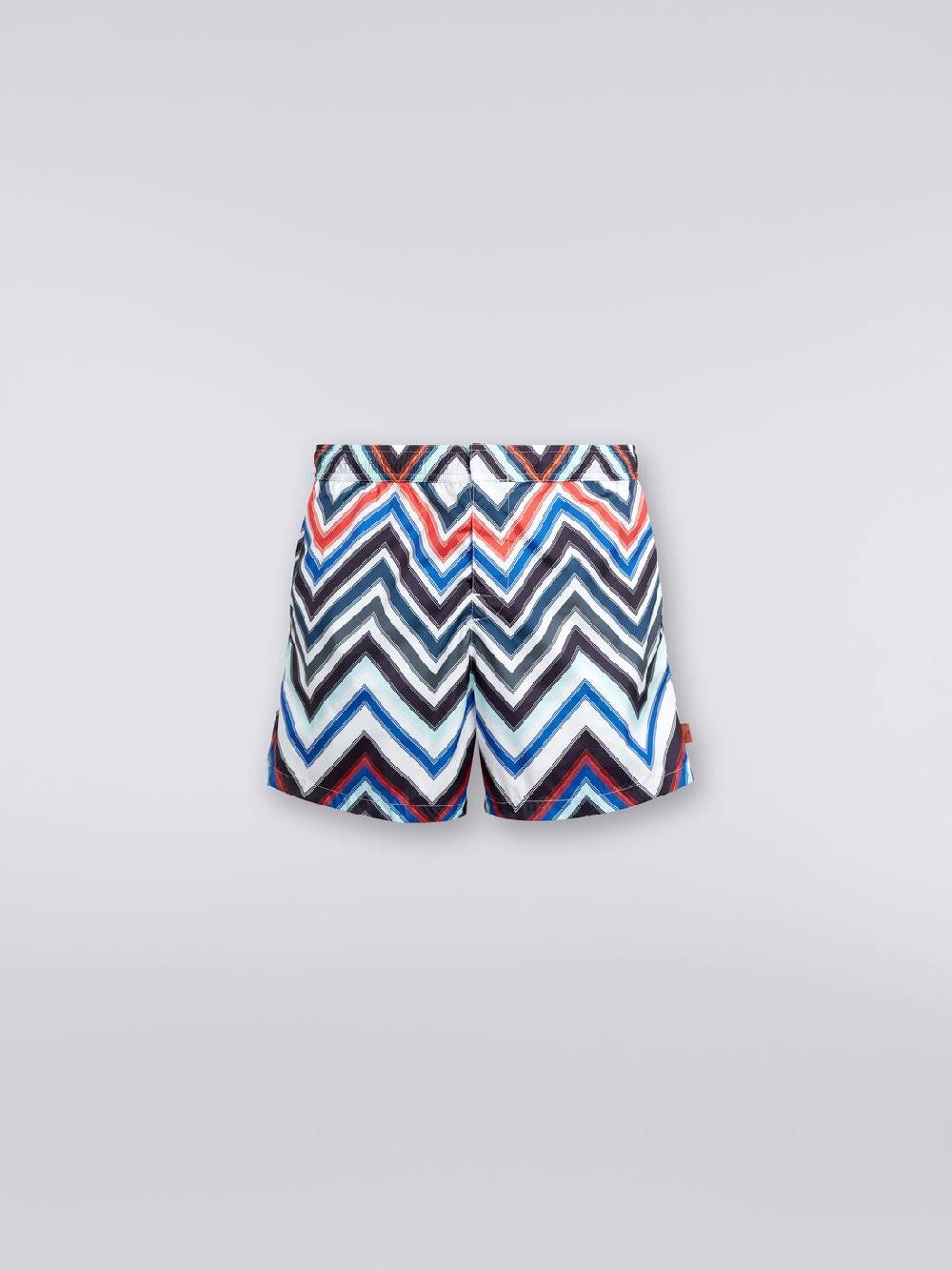 M Missoni Boxer mare in nylon con macro-zig zag in gradazione Saldi Di Fabbrica