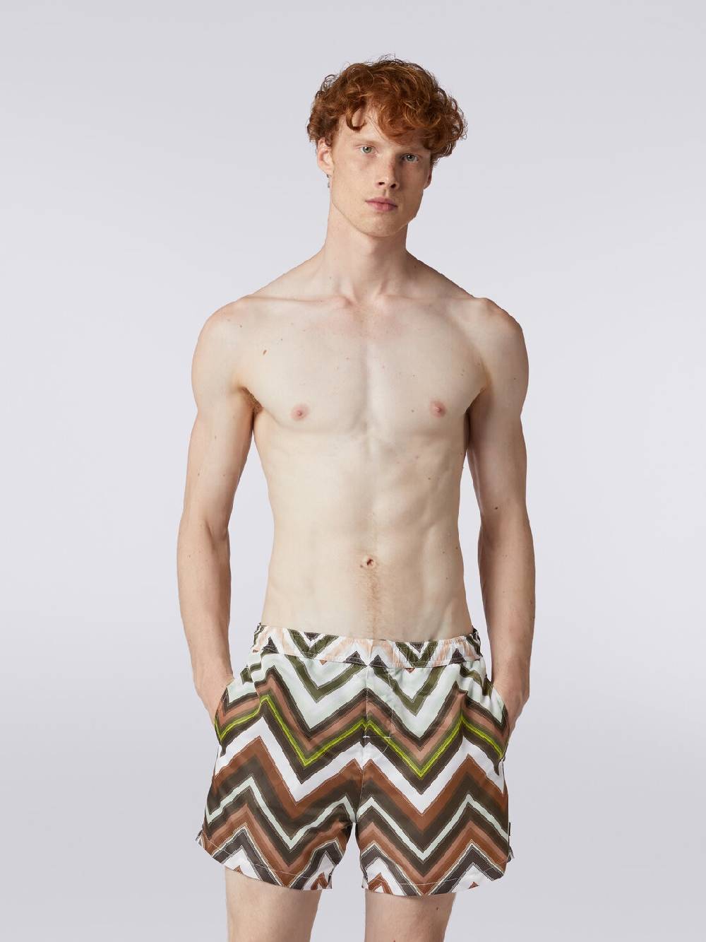 M Missoni Boxer mare in nylon con macro-zig zag in gradazione I Più Venduti