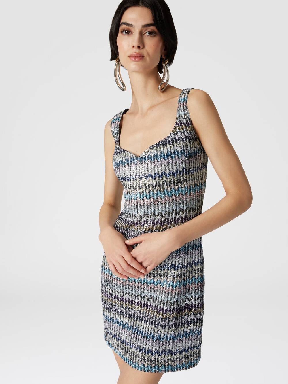 M Missoni Mini-abitoin maglia lamé con scollatura a cuore Fino al 55% di sconto