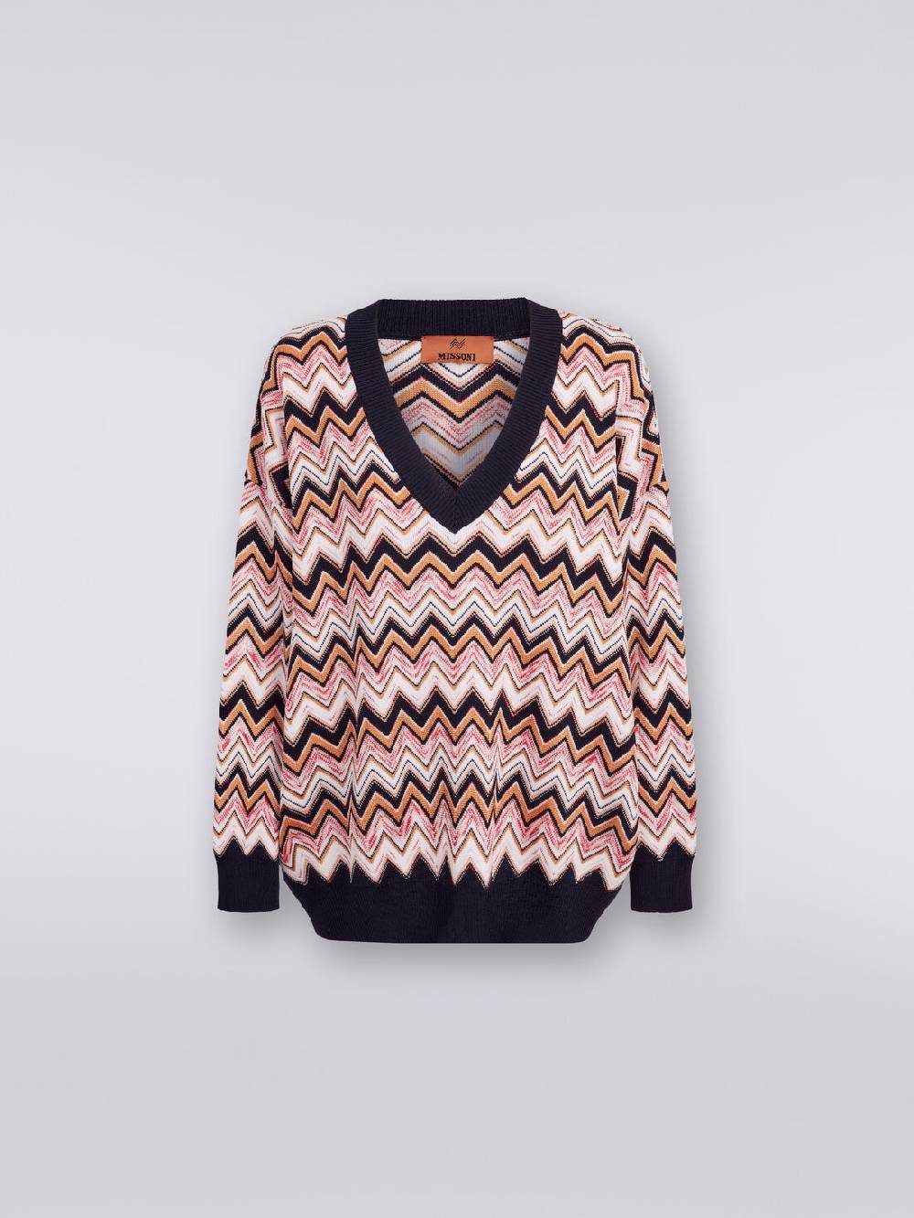 M Missoni Maglia oversize zig zag con profili a contrasto Affare Del Giorno