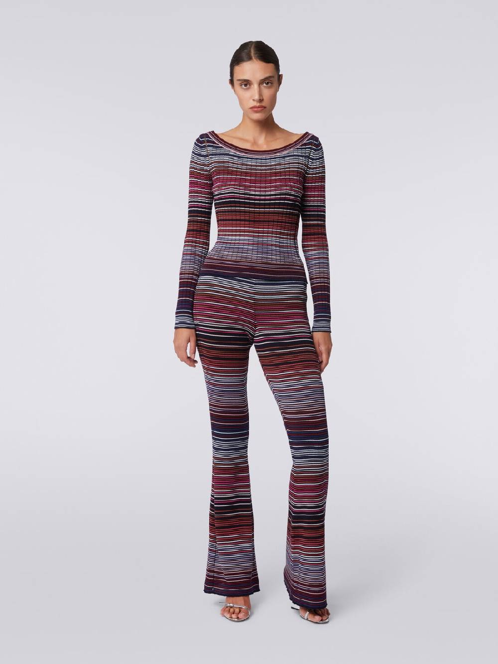 M Missoni Pullover in cotone e viscosa a righe Convenienza