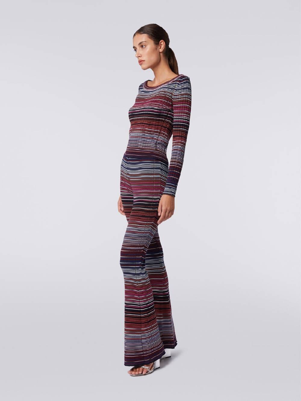M Missoni Pullover in cotone e viscosa a righe Convenienza