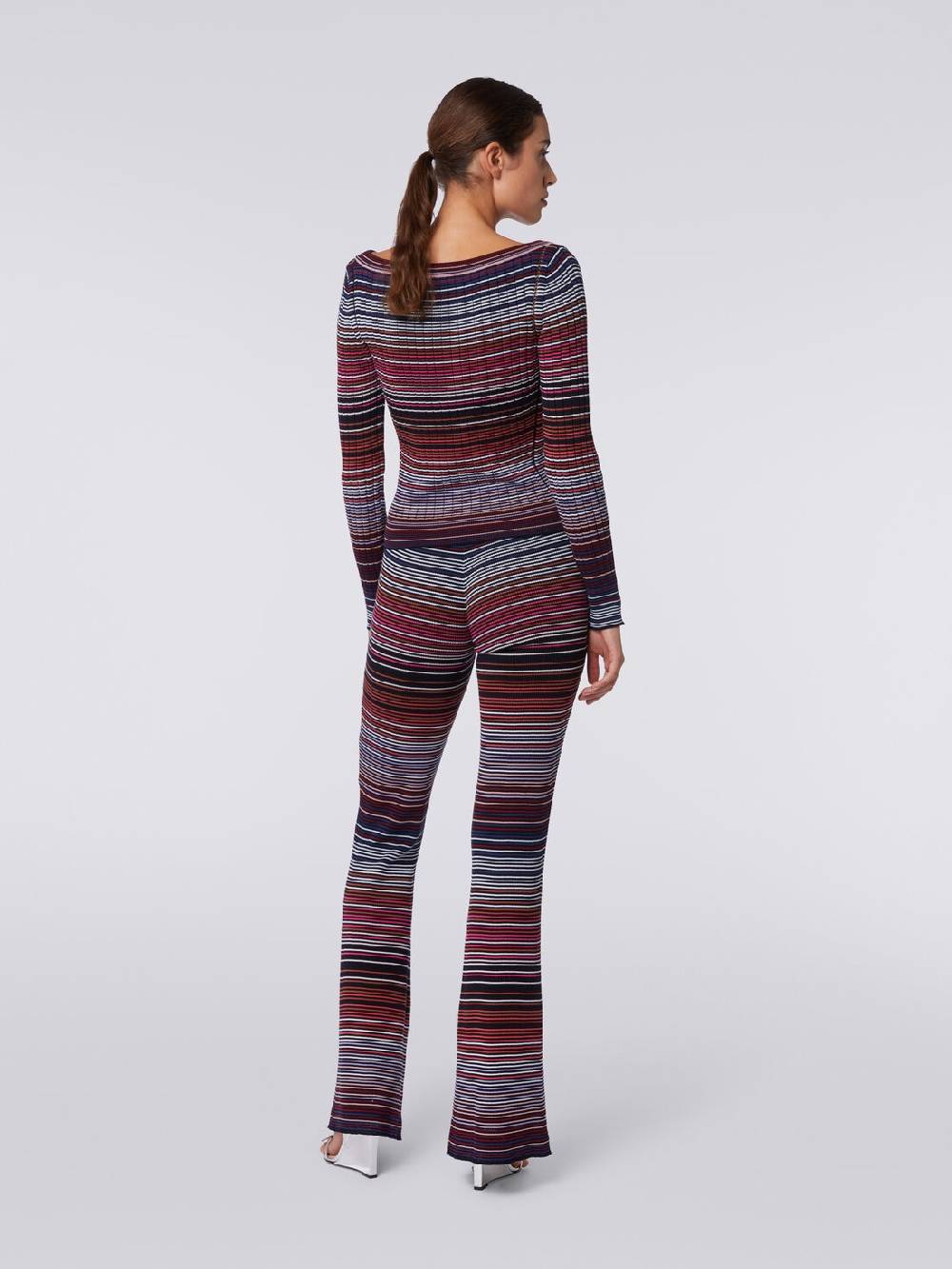 M Missoni Pullover in cotone e viscosa a righe Convenienza