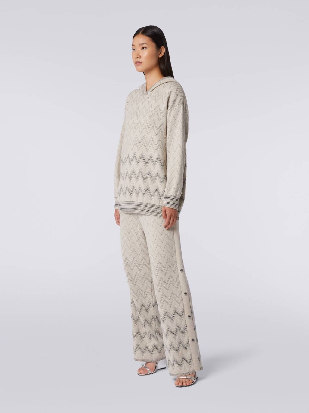 M Missoni Pullover in misto lana zig zag con lurex Presa