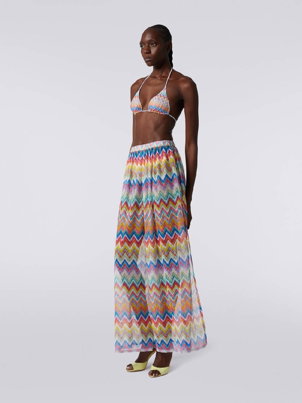 M Missoni Pantaloni copricostume con stampa zig zag In Vendita