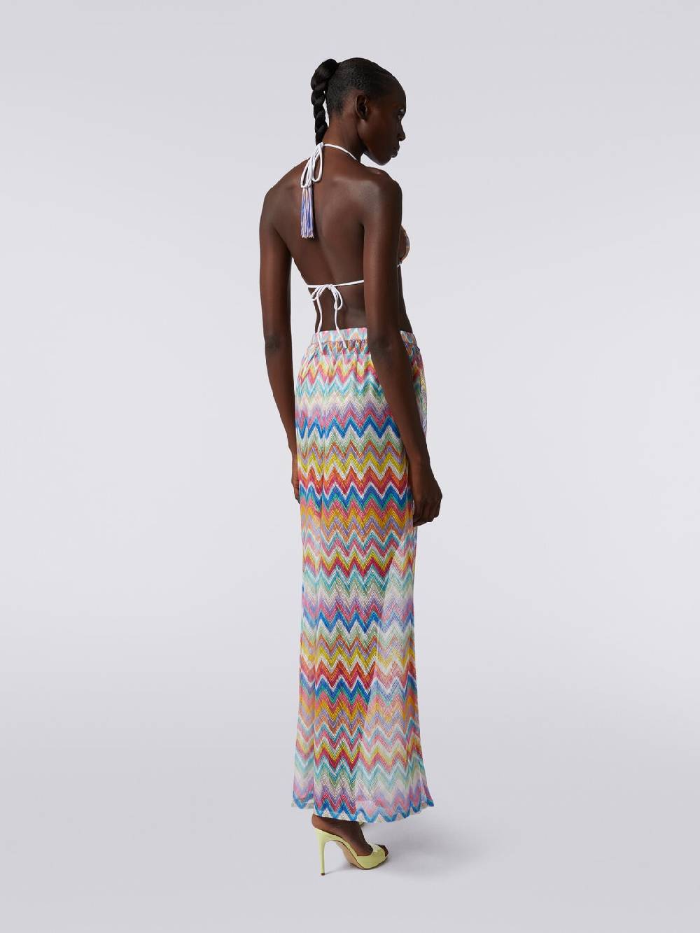M Missoni Pantaloni copricostume con stampa zig zag In Vendita