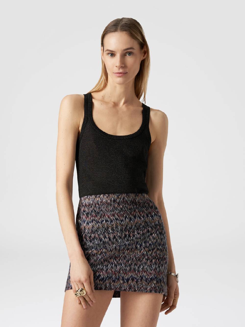M Missoni Minigonna in misto viscosa lamé zig zag Hotsell