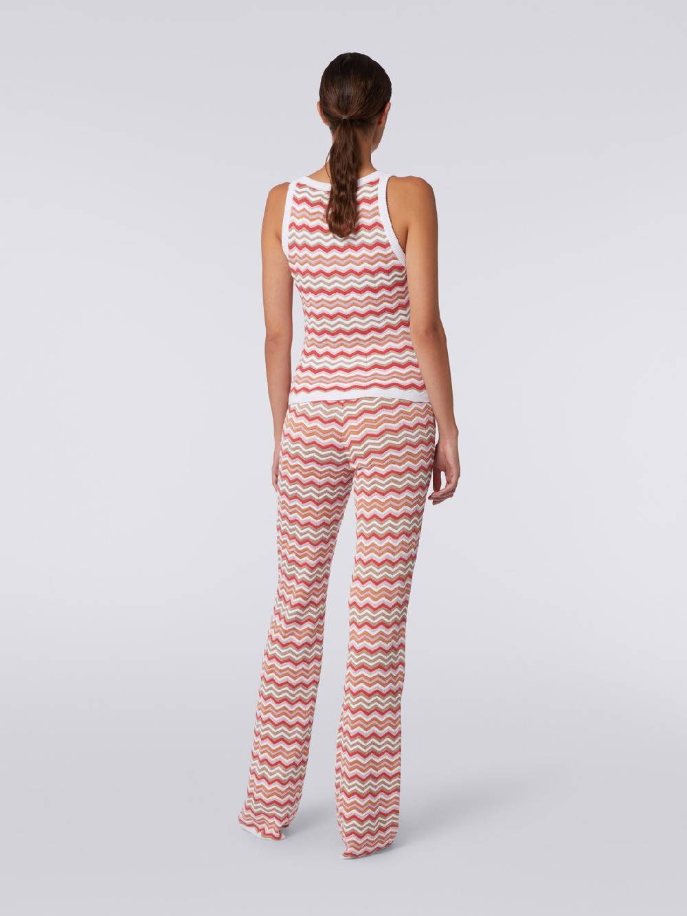M Missoni Canottiera in maglia di cotone e viscosa zig zag In Saldo