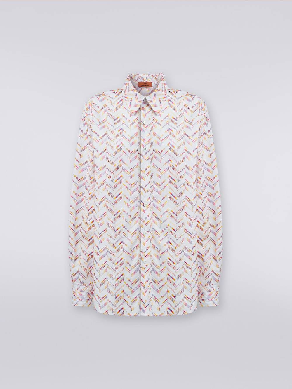 M Missoni Camicia in popeline di cotone con pizzo sangallo Promozione Limitata