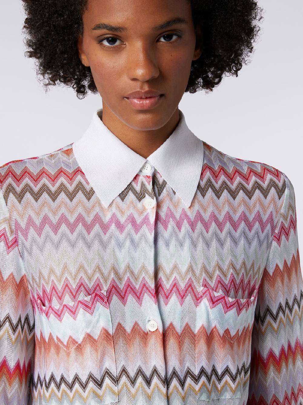 M Missoni Camicia in cotone e viscosa zig zag In Linea