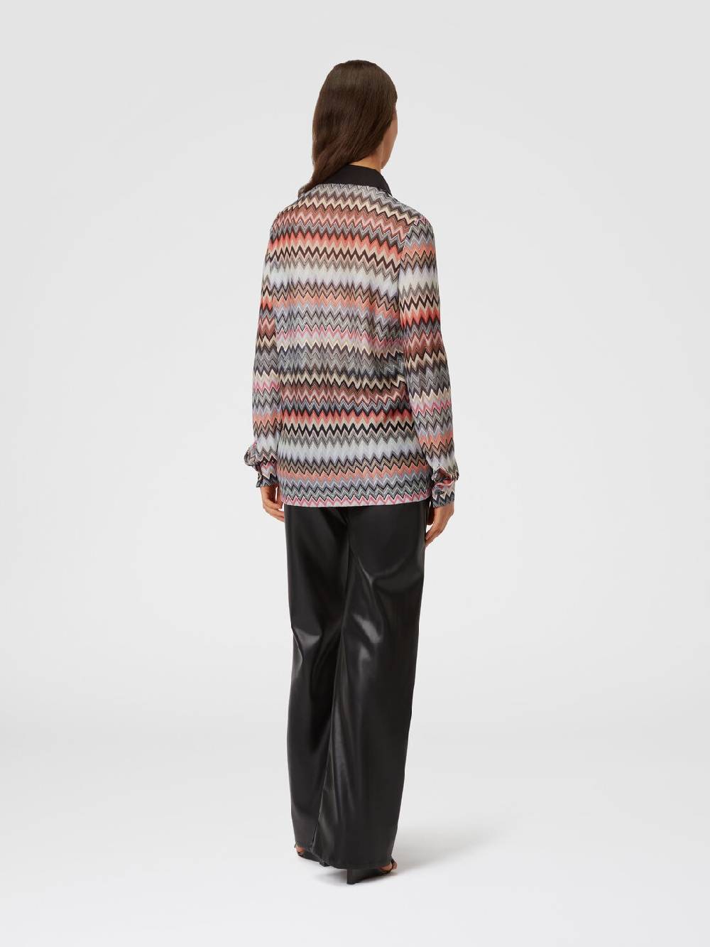 M Missoni Camicia in cotone e viscosa zig zag Nuovo