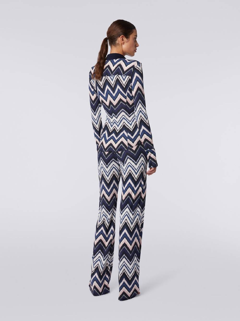 M Missoni Camicia in viscosa con stampa zig zag Qualità