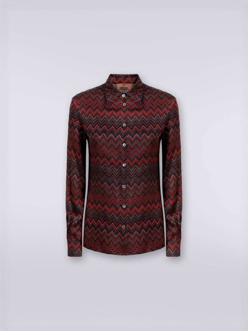 M Missoni Camicia in viscosa jacquard a zig zag Convenienza