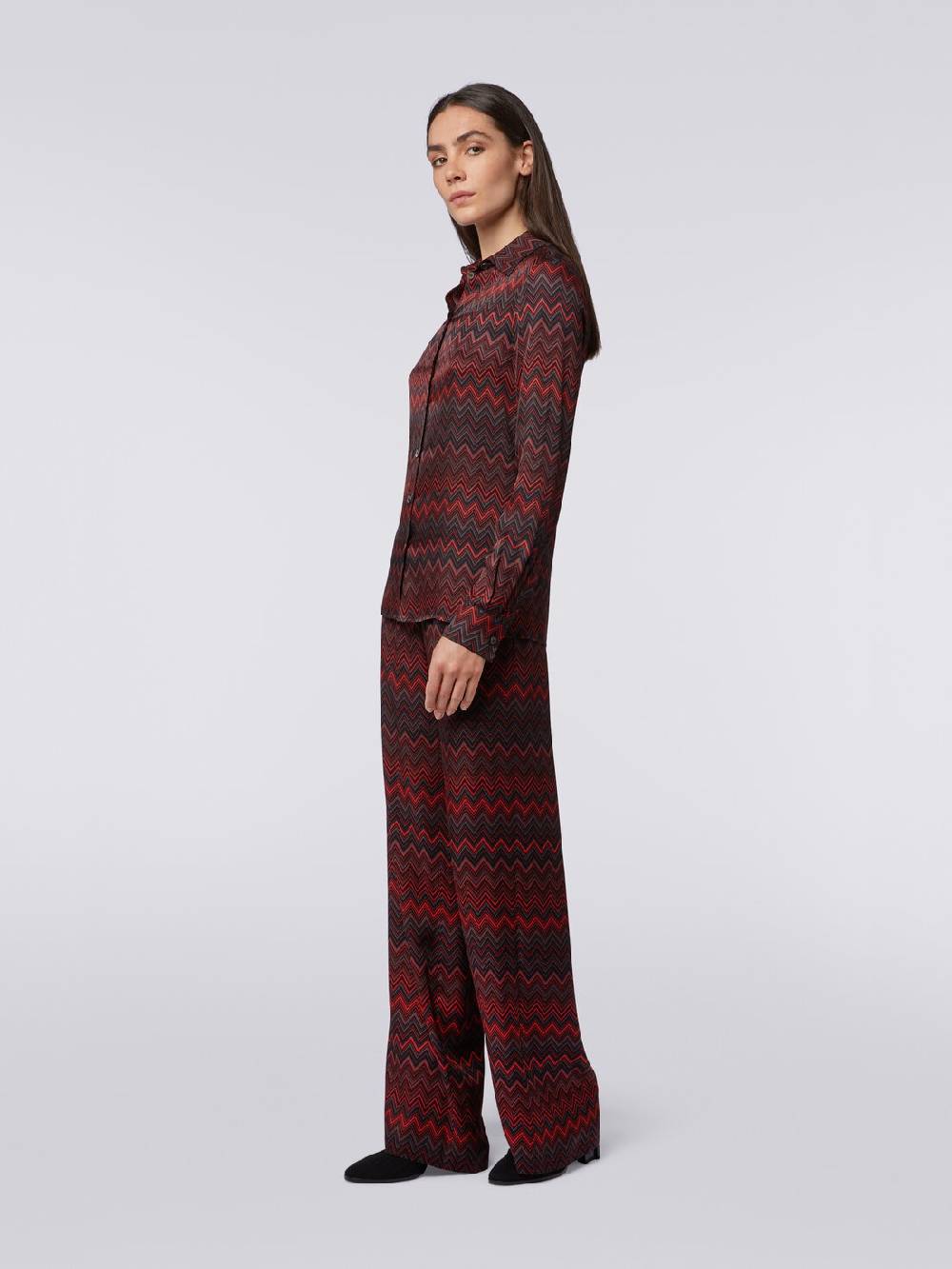 M Missoni Camicia in viscosa jacquard a zig zag Convenienza