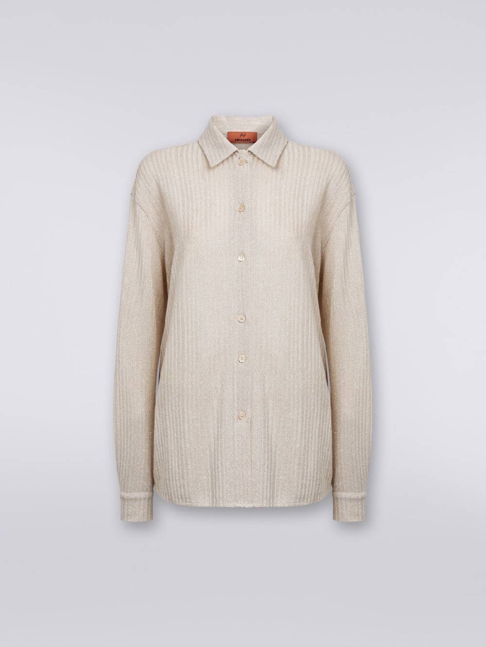 M Missoni Camicia oversize in cotone e viscosa lamé Pezzi Unici