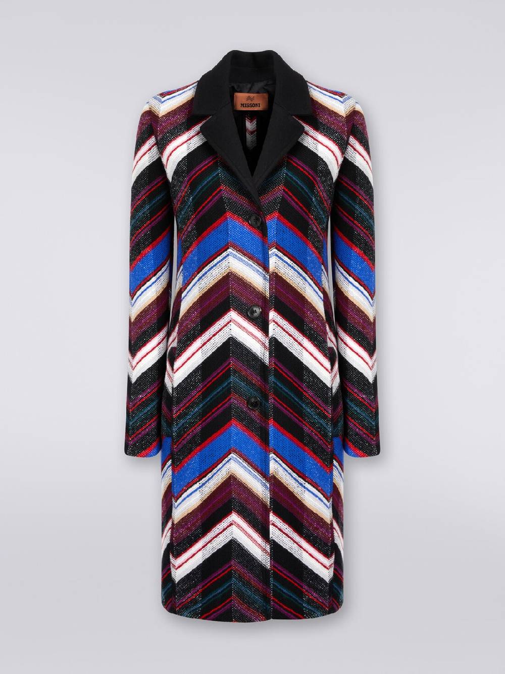 M Missoni Cappotto in lana con trama a zig zag Negozi Online