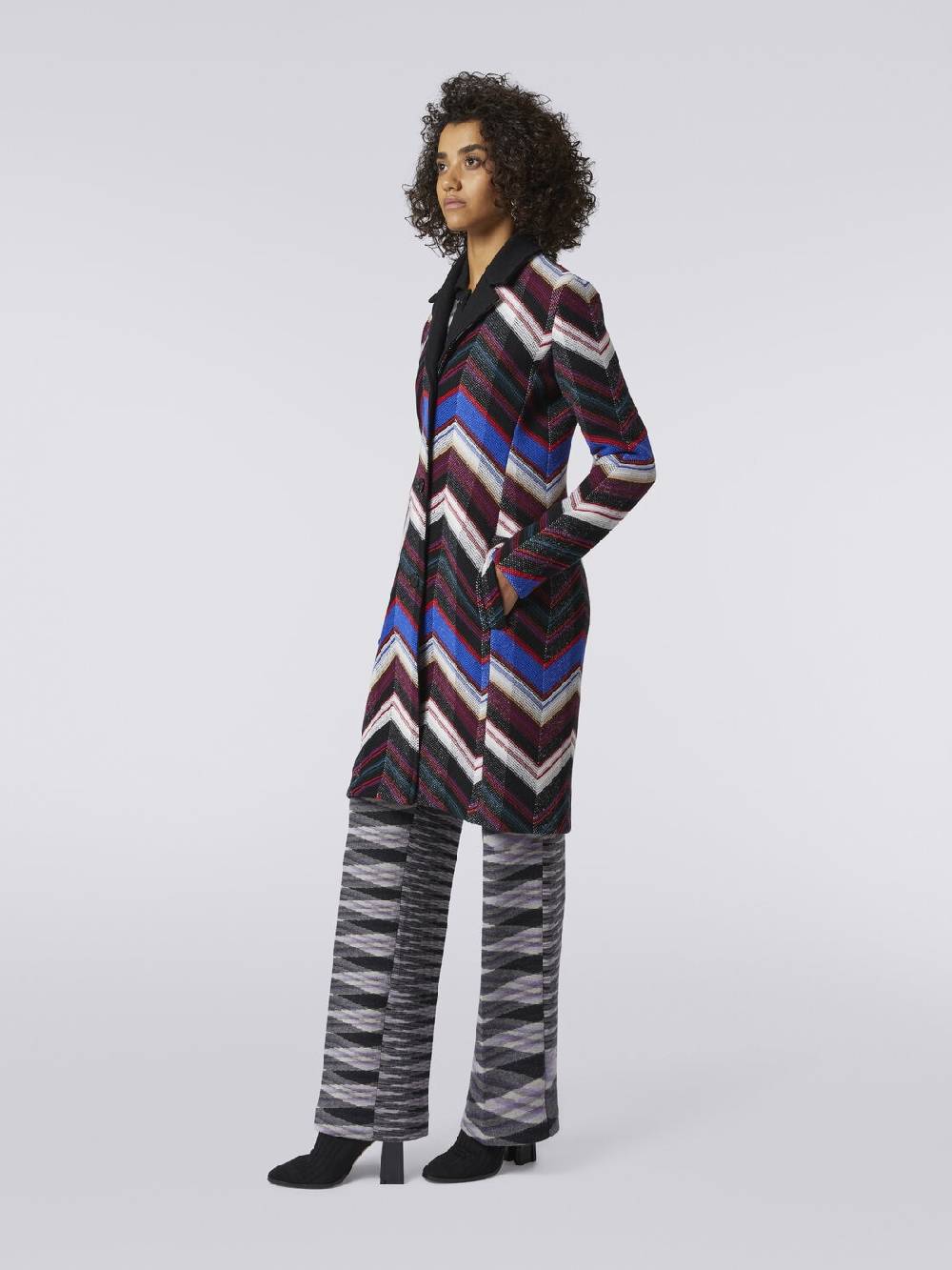 M Missoni Cappotto in lana con trama a zig zag Negozi Online