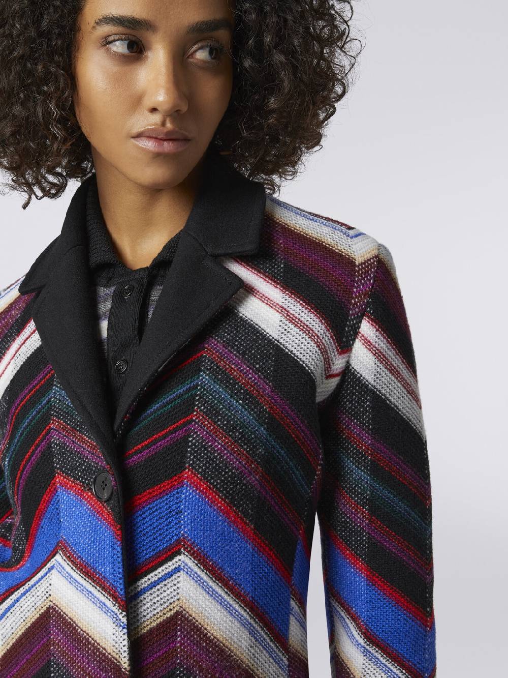 M Missoni Cappotto in lana con trama a zig zag Negozi Online