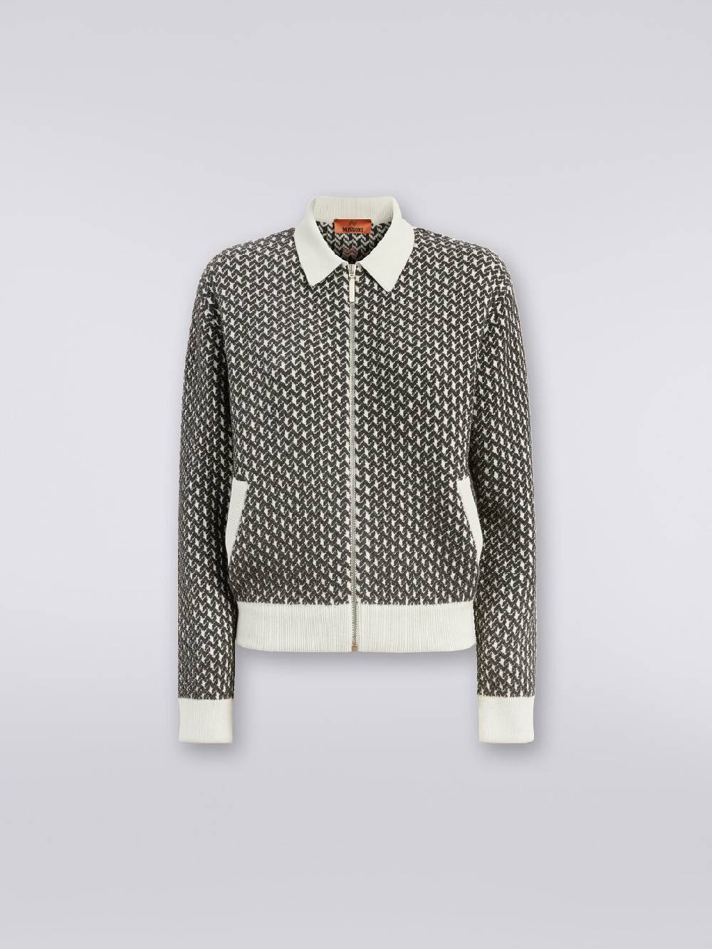M Missoni Bomber in cotone e nylon con zip Fino Al -60%