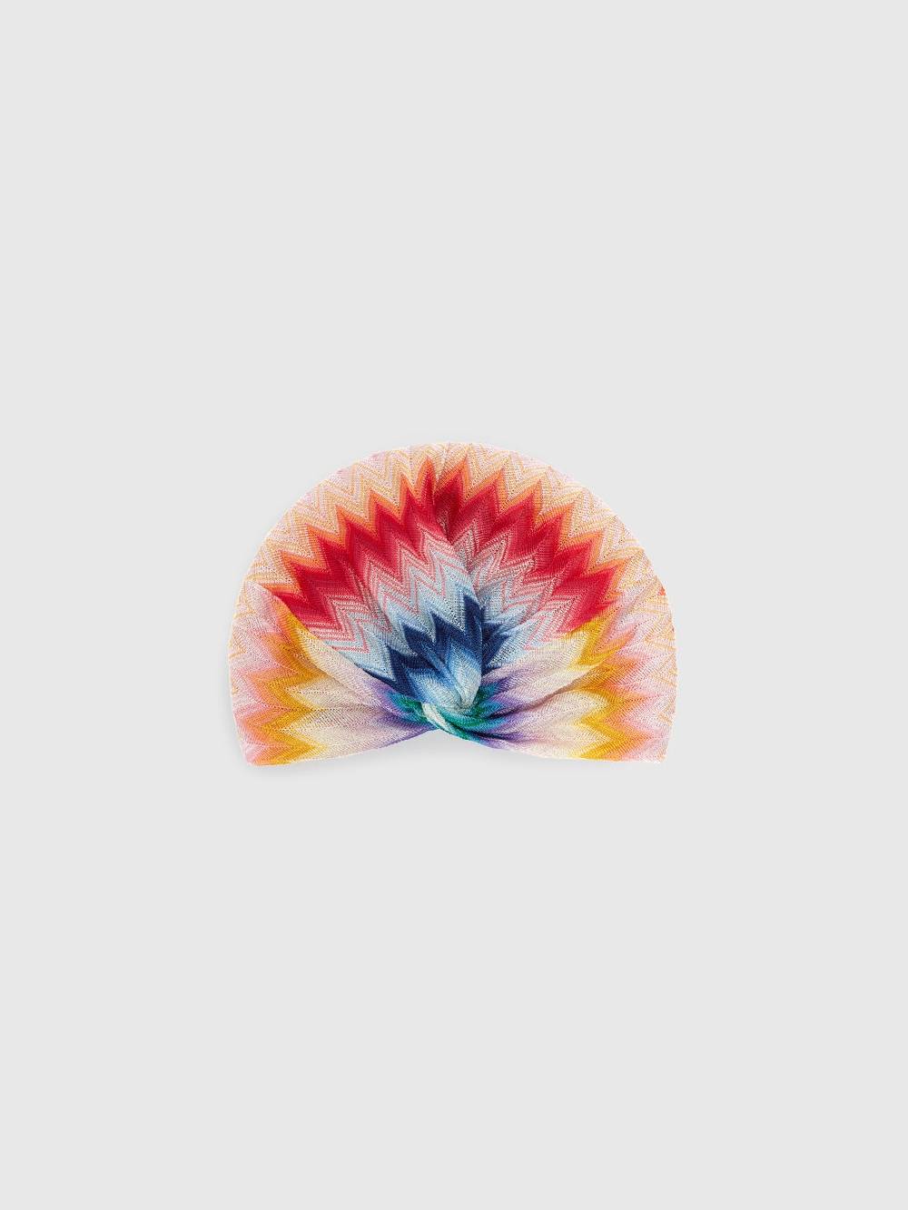 M Missoni Turbante in viscosa chevron con lamé Sottocosto