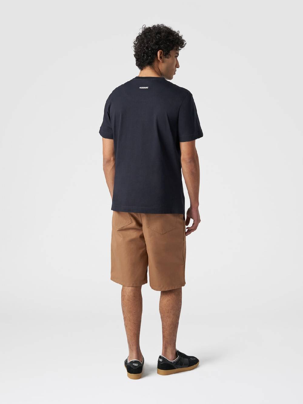 M Missoni T-shirt a maniche corte in cotone con stampa zig zag Presa