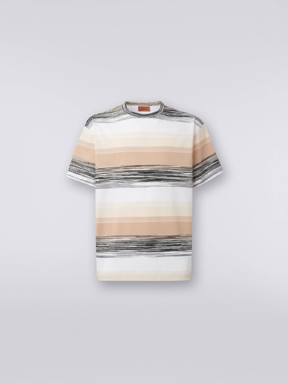 M Missoni T-shirt a maniche corte in cotone con inserti fiammati Economico