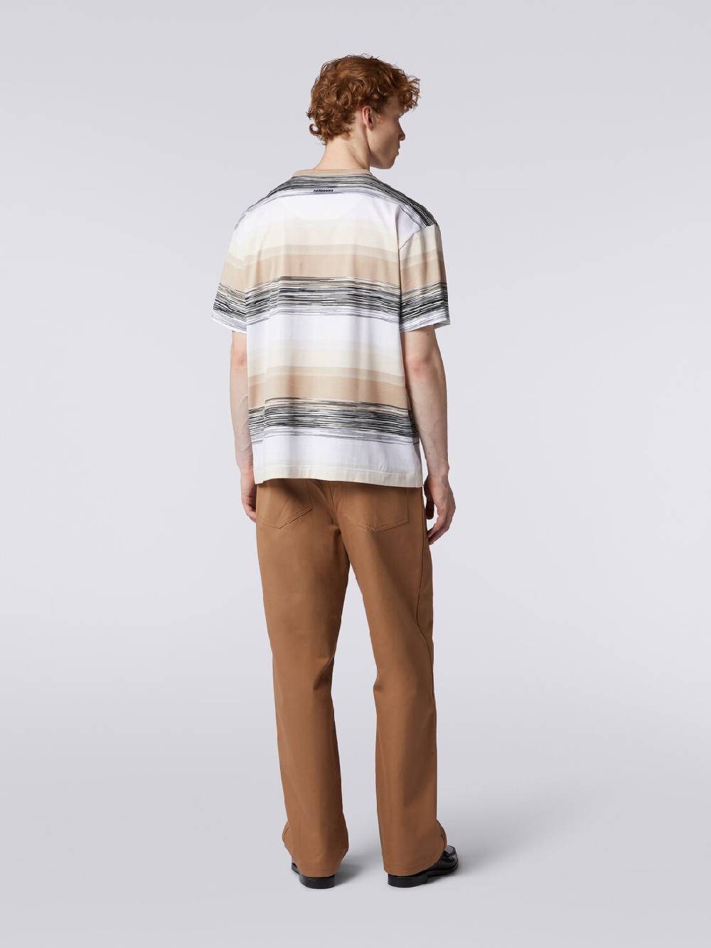 M Missoni T-shirt a maniche corte in cotone con inserti fiammati Economico