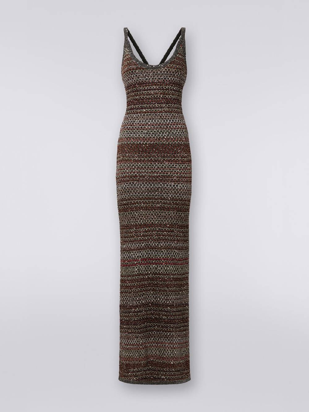 M Missoni Abito lungo in maglia zig zag con trama effetto uncinetto I Più Venduti