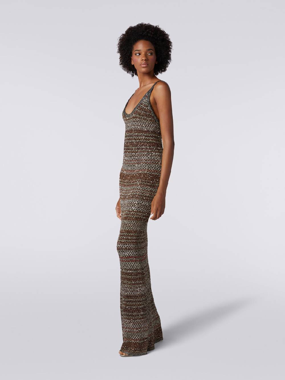 M Missoni Abito lungo in maglia zig zag con trama effetto uncinetto I Più Venduti