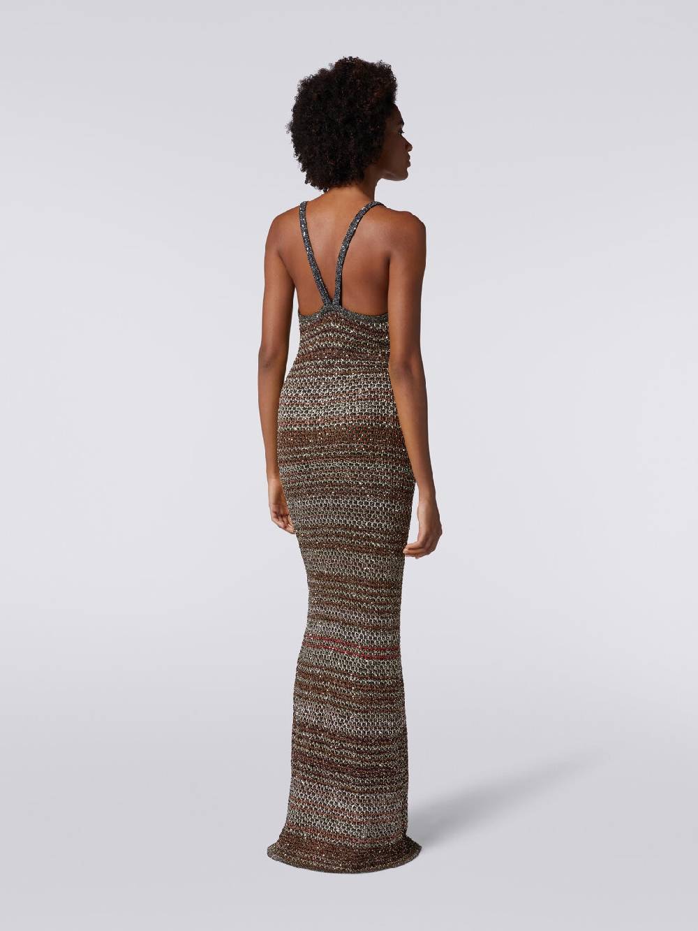 M Missoni Abito lungo in maglia zig zag con trama effetto uncinetto I Più Venduti