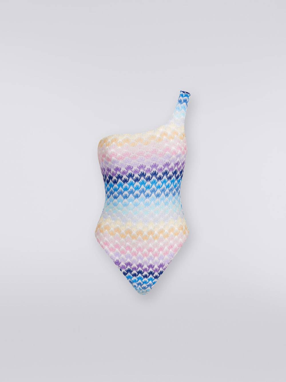 M Missoni Costume intero monospalla effetto pizzo con lurex In Linea