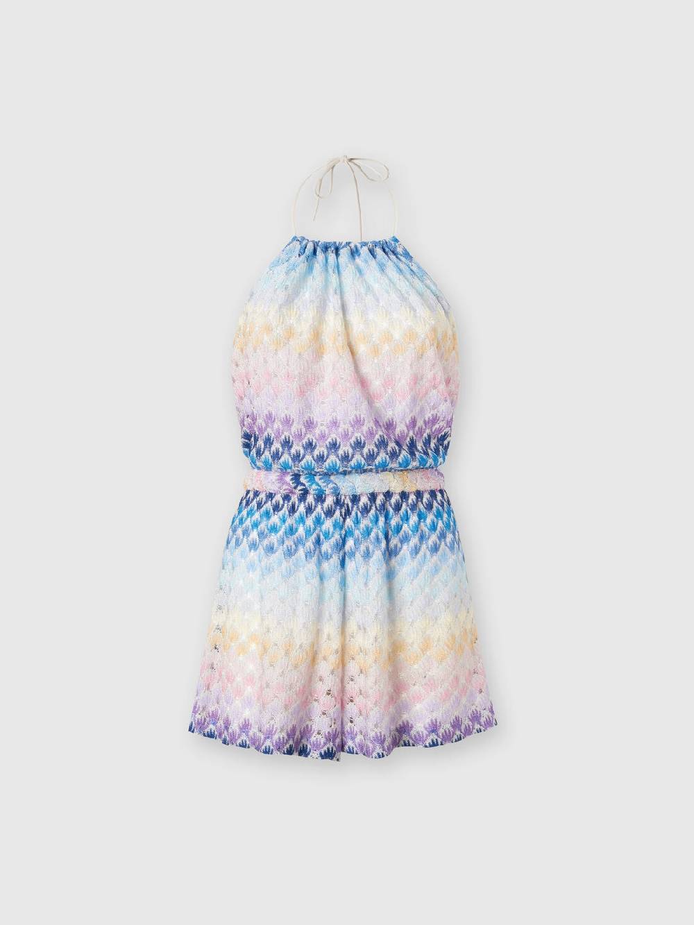 M Missoni Tuta corta in viscosa effetto pizzo dégradé con lurex Offerta San Valentino