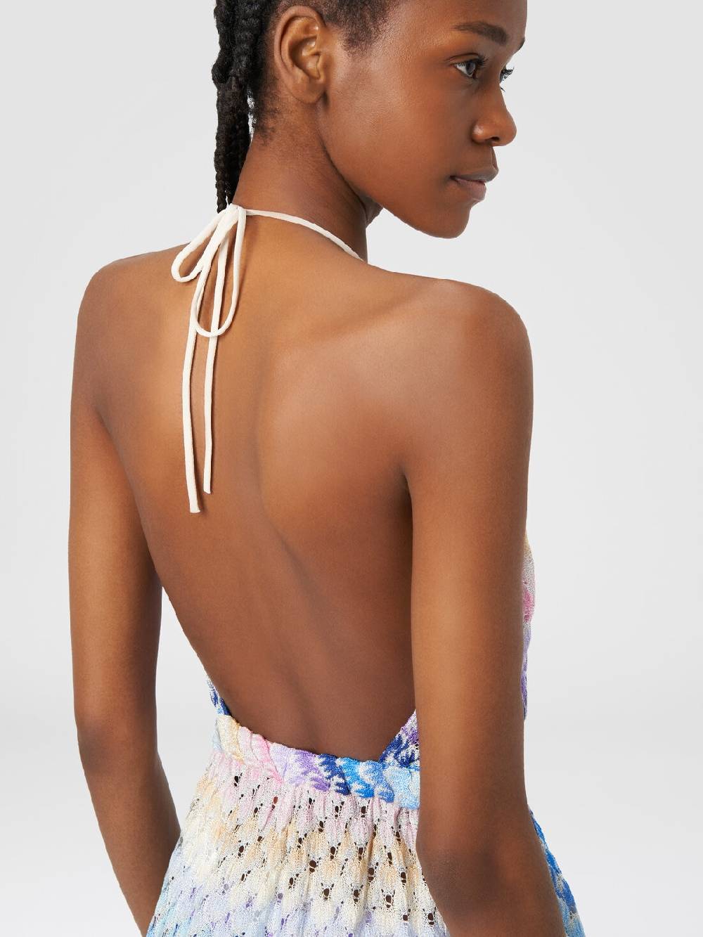 M Missoni Tuta corta in viscosa effetto pizzo dégradé con lurex Offerta San Valentino