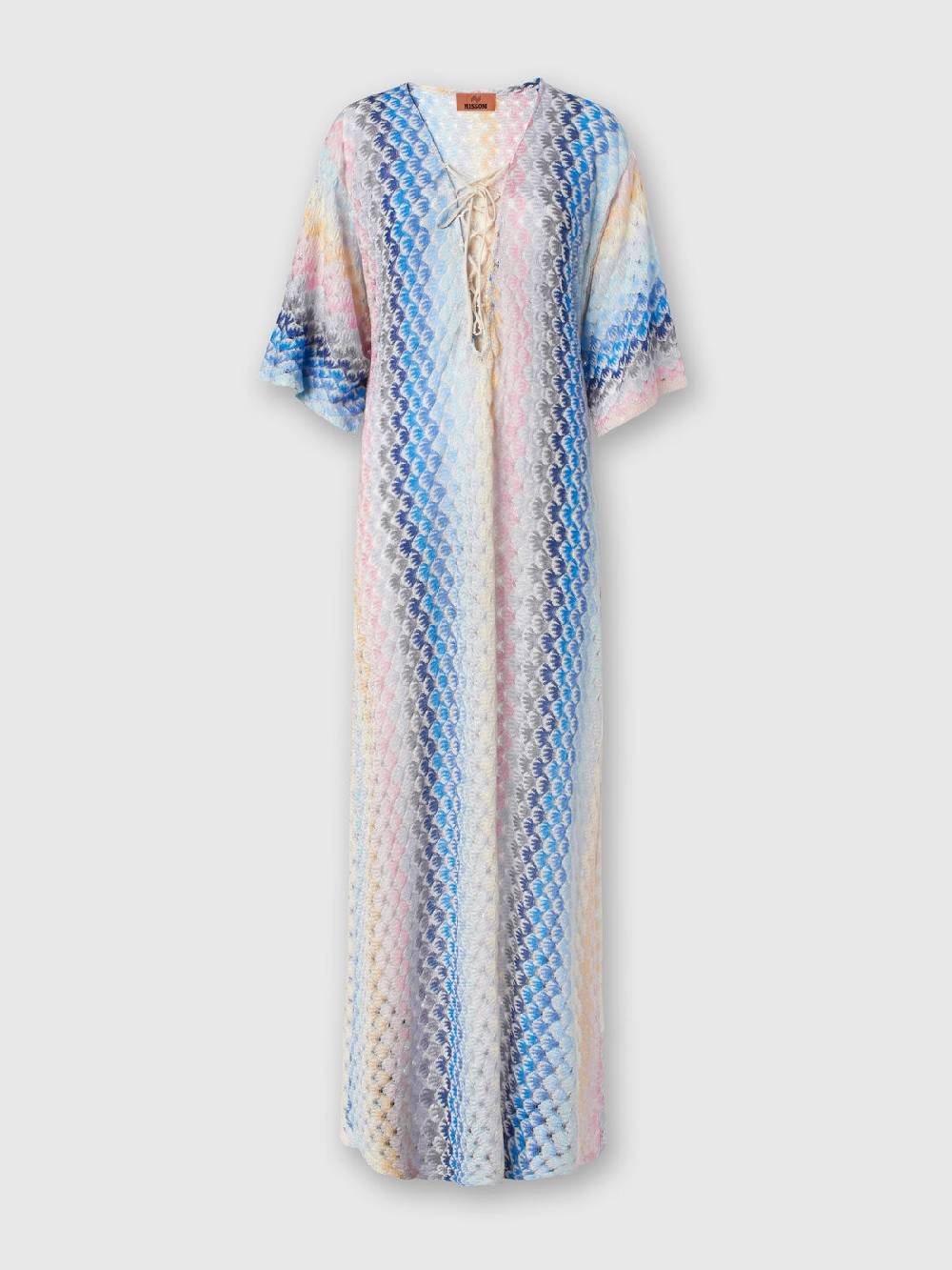 M Missoni Caftano copricostume lungo effetto pizzo dégradé con lurex Qualità