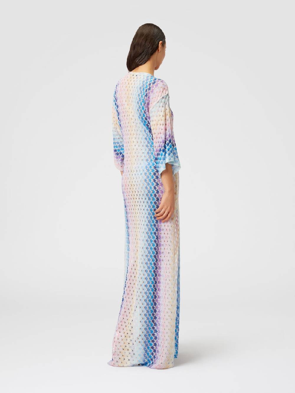 M Missoni Caftano copricostume lungo effetto pizzo dégradé con lurex Qualità
