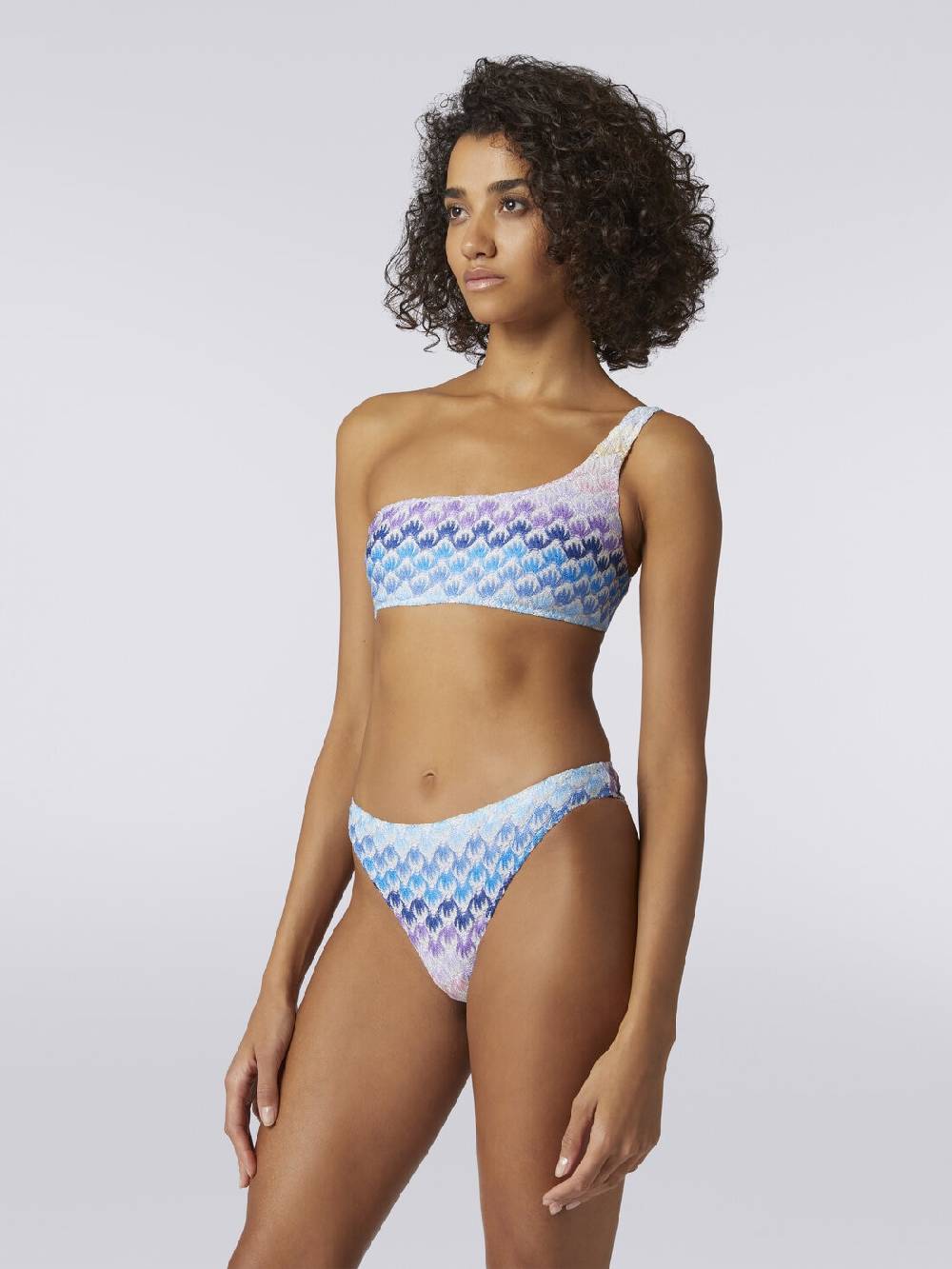 M Missoni Bikini monospalla effetto pizzo dégradé con lurex Vendita