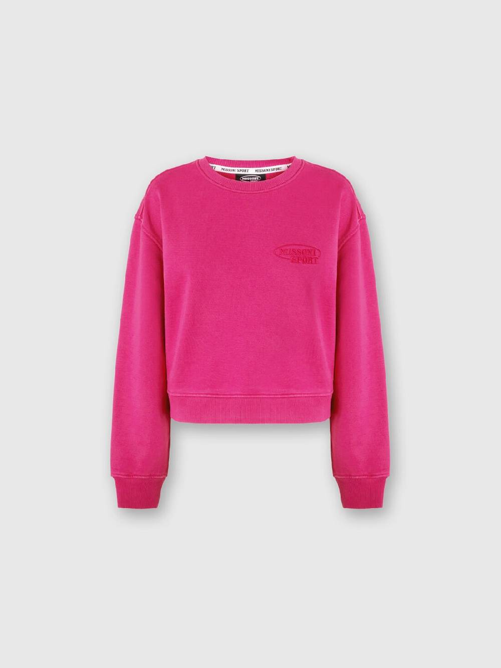 M Missoni Felpa girocollo in cotone con logo Negozi Online