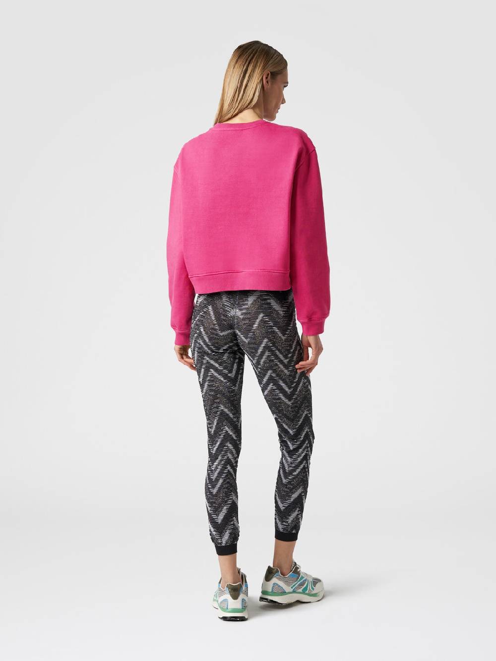 M Missoni Felpa girocollo in cotone con logo Negozi Online