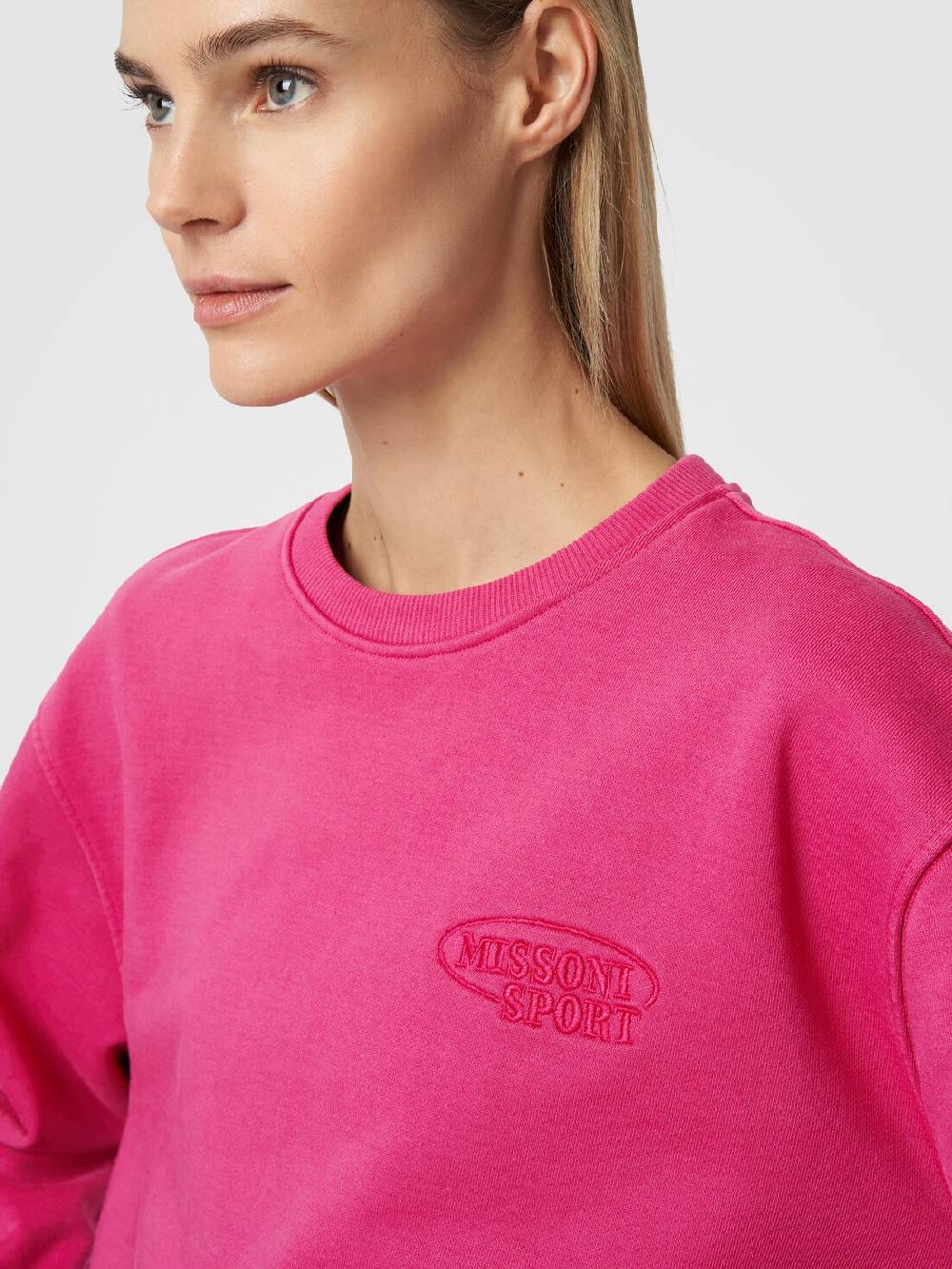 M Missoni Felpa girocollo in cotone con logo Negozi Online