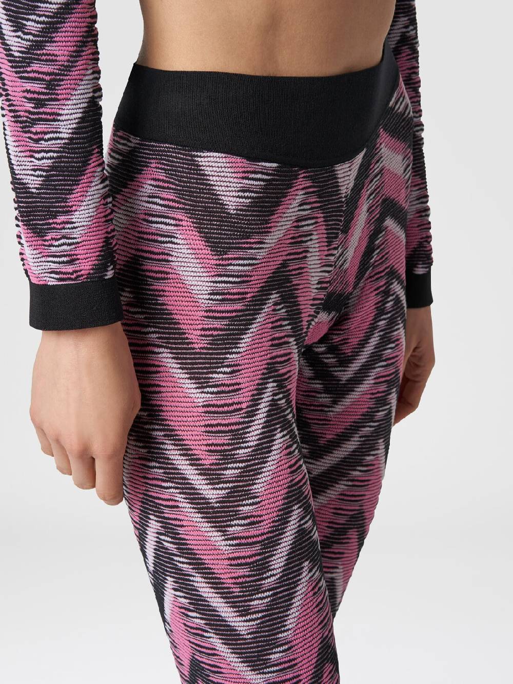 M Missoni Leggings in maglia chevron con logo Fino Al -60%